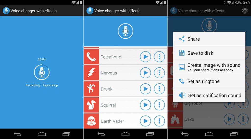 تطبيق لتسجيل صوت المستخدم وتغييره بسهولة على أندرويد