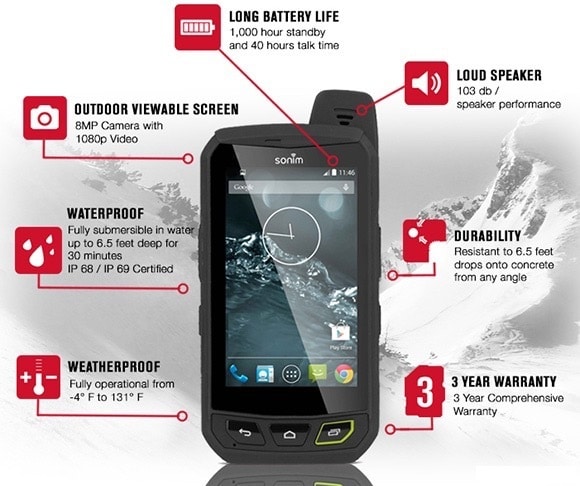 شركة Sonim تطلق هاتفها الذكي قوية البنية XP7