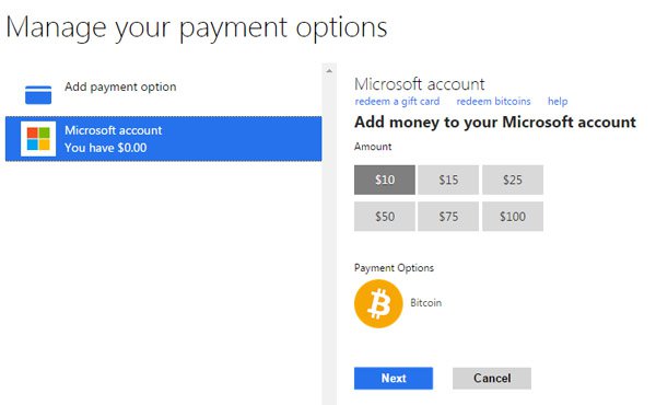 مايكروسوفت تبدأ قبول الدفع باستخدام العملة الرقمية بيتكوين