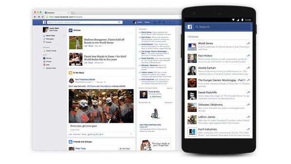 فيسبوك تتيح ميزة "أكثر المواضيع تداولا" على أجهزة أندرويد
