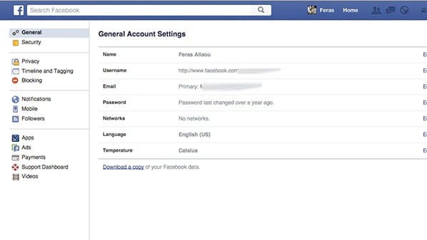 طريقة عرض جميع البيانات التي يعرفها الفيس بوك عنك