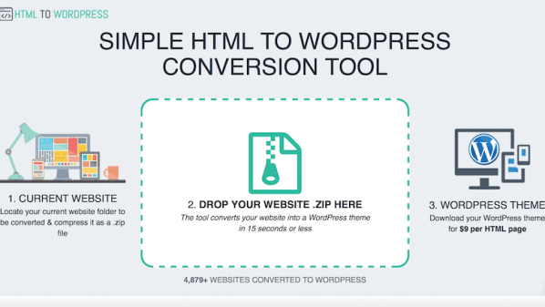موقع HTML To WordPress لتحويل صفحات HTML إلى قوالب ووردبريس