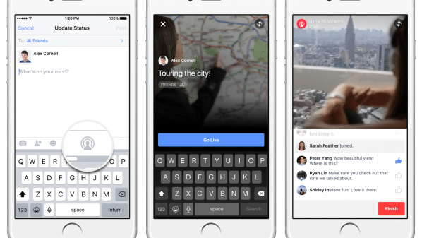 فيس بوك تبدأ بإتاحة ميزة "الفيديو الحي" لعموم مستخدمي آيفون