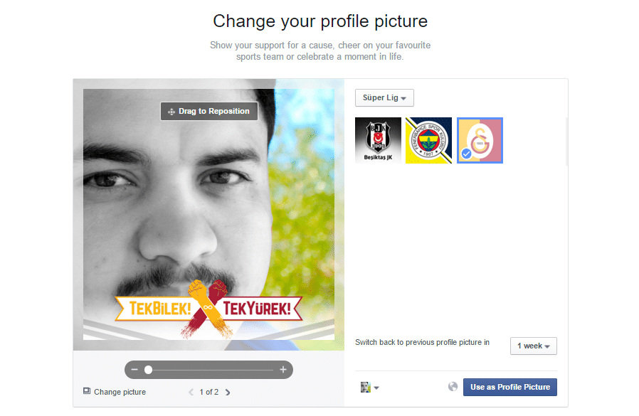 فيس بوك توفر مئات الإطارات التي يمكن إضافتها إلى الصورة الشخصية