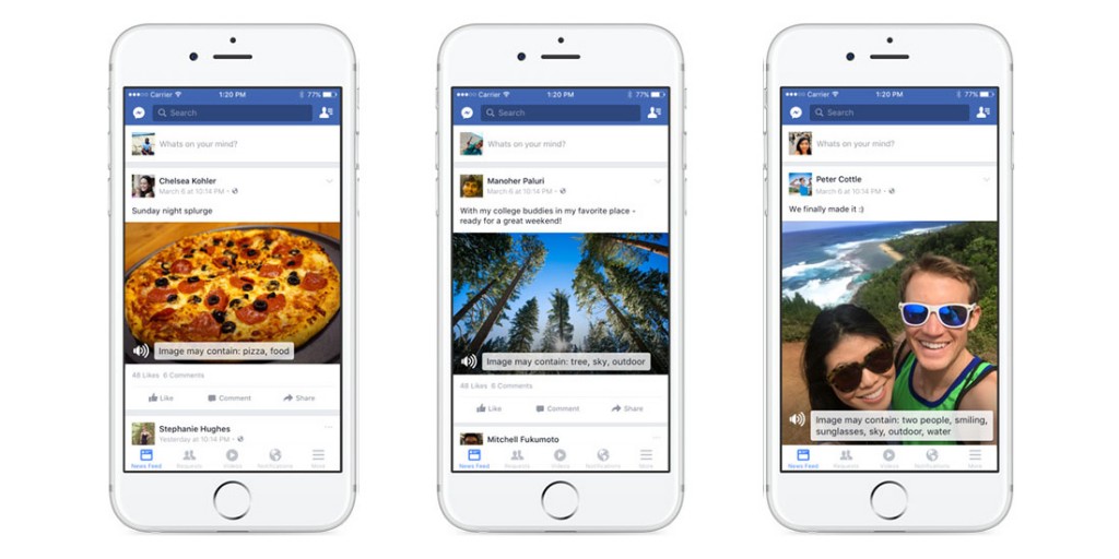 فيس بوك تطلق ميزة لمساعدة العميان على "رؤية" الصور المنشورة على شبكتها