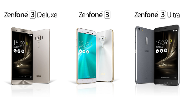 أسوس تكشف عن ثلاثة هواتف ذكية من عائلة ZenFone 3