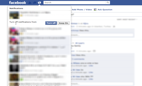 فيسبوك يُضيف التحكم بإعدادات التنبيه عن طريق لوحة التنبيهات