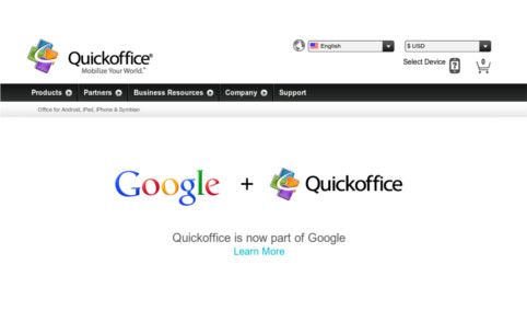 جوجل تستحوذ على Quickoffice