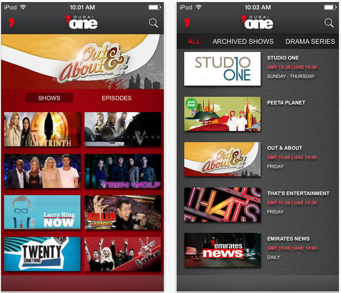 مؤسسة دبي للإعلام تطلق التطبيق الذكي الخاص بقناة دبي ون على أجهزة iOS
