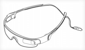 تصميم النظارة كما ظهر في براءة اختراع سابقاً