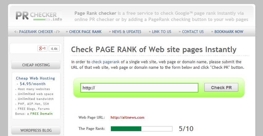 طريقة معرفة “بيج رانك” أي موقع ويب Page-Rank