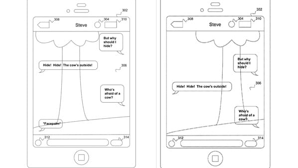 صورة توضح الخلفية الشفافة لتطبيقات المحادثات النصية