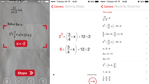 تطبيق مجاني لحل المعادلات الرياضية باستخدام كاميرا الآيفون