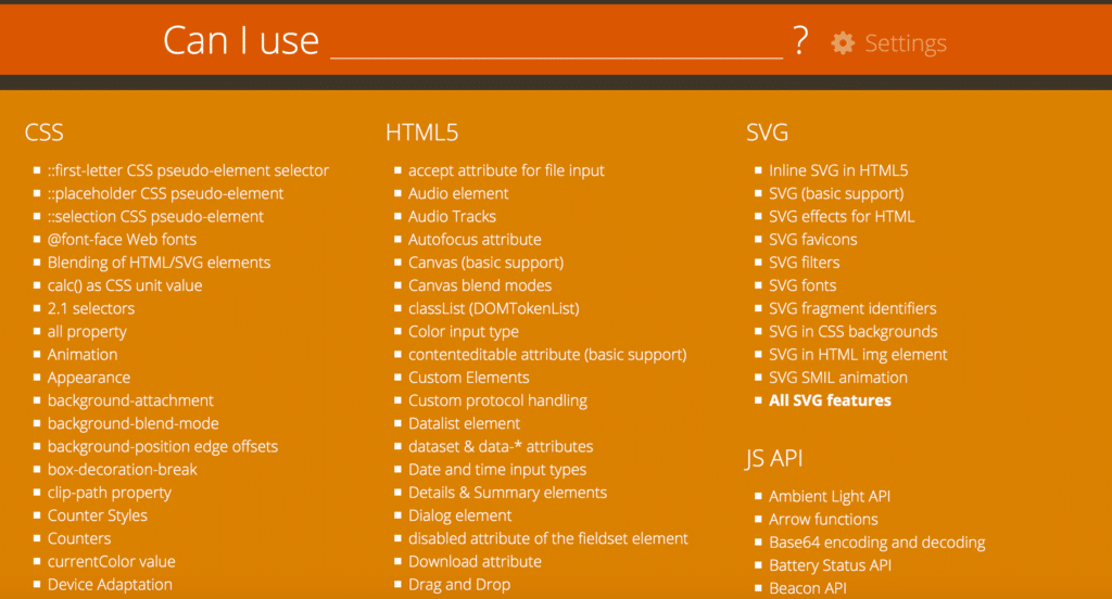 موقع لمعرفة توافقية أكواد HTML5 مع المتصفحات