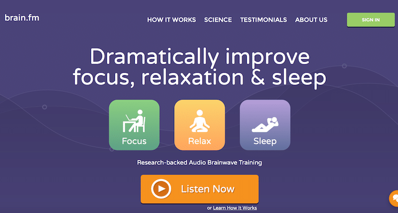 خدمة Brain.fm للمساعدة على التركيز والاسترخاء والنوم