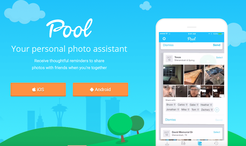 تطبيق Pool لتذكيرك بمشاركة الصور مع أصدقائك