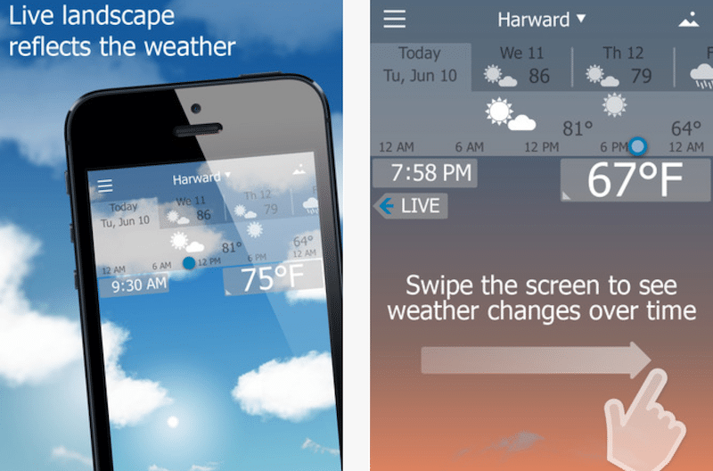 تطبيق YoWindow Weather لمتابعة الطقس بأسلوب جديد