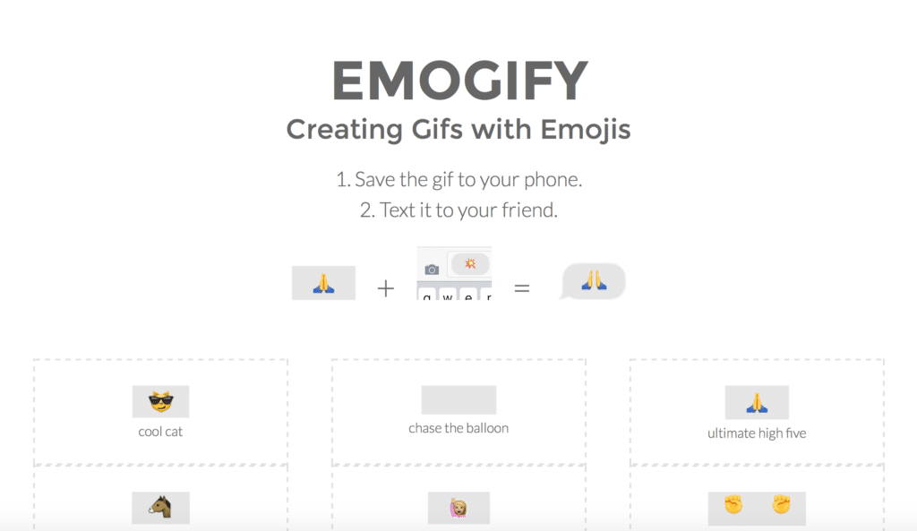 موقع Emogify للحصول على صور متحركة من الرموز التعبيرية