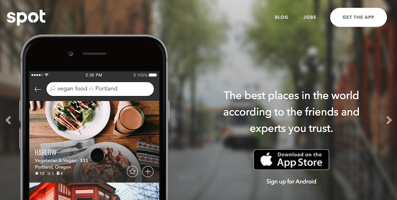 تطبيق Spot لاستكشاف أفضل الأماكن حول العالم