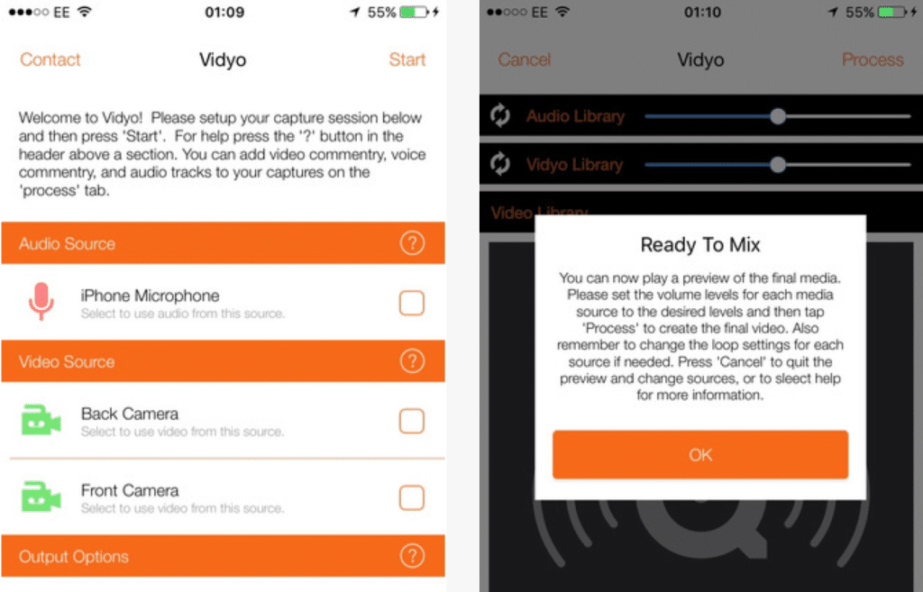 تطبيق Vidyo لتسجيل فيديو لشاشة أجهزة آيفون