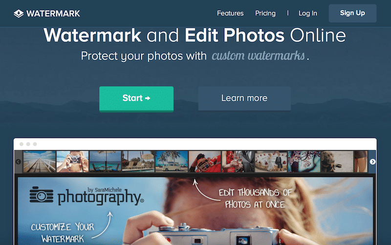 خدمة Watermark لإضافة حقوق على الصور بسهولة