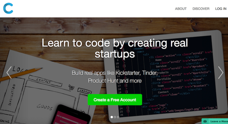 موقع CodeUpStart لتعلم البرمجة بإنشاء مشاريع حقيقية