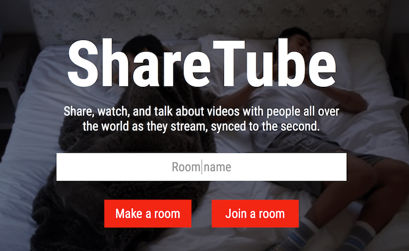 موقع ShareTube لعمل غرفة تشاركية لمتابعة فيديوهات يوتيوب