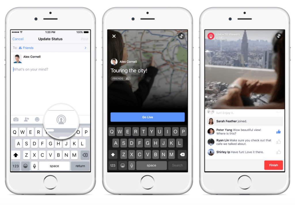 فيسبوك تبدأ بإتاحة ميزة "الفيديو الحي" لعموم مستخدمي آيفون