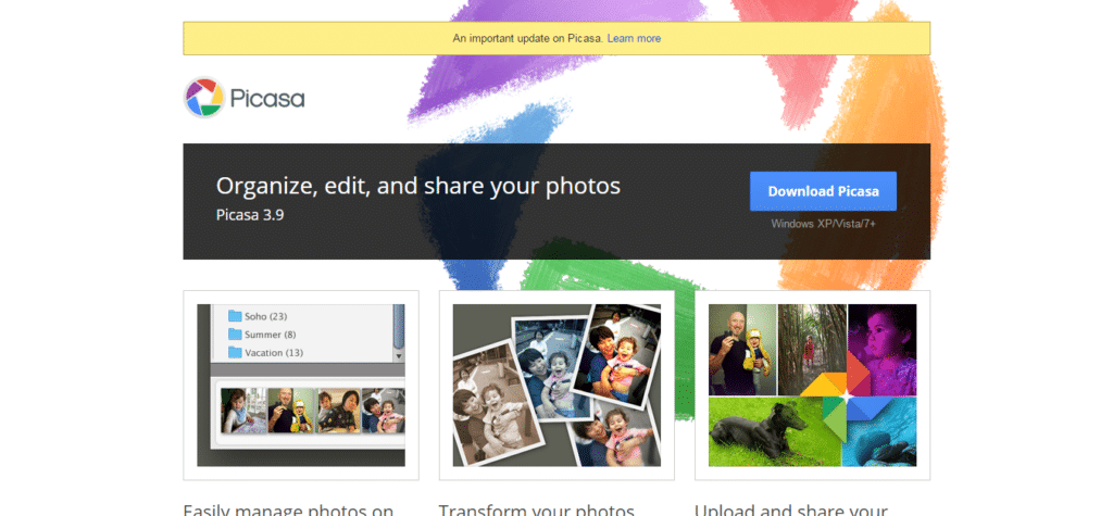 جوجل تعلن إيقاف خدمة الصور Picasa قريبا