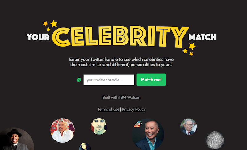 موقع Your Celebrity Match لتحليل مقدار تشابهك مع المشاهير على تويتر