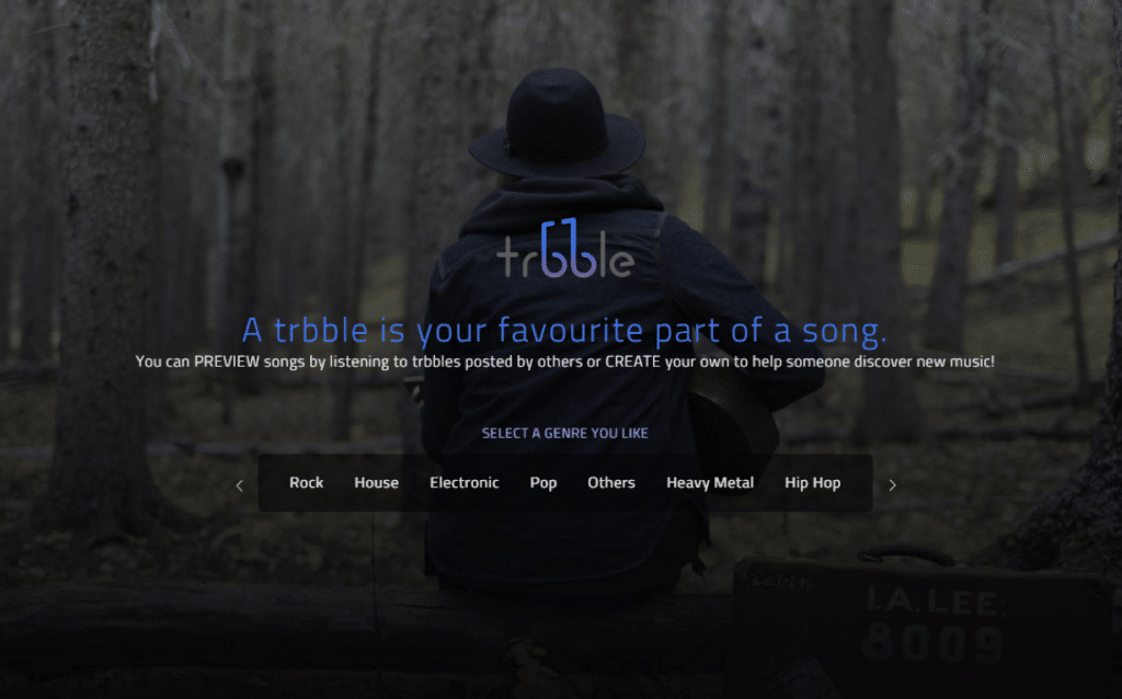 خدمة Trbble لاستشكاف الموسيقى بالاستماع إلى أفضل مقطع بالأغنية
