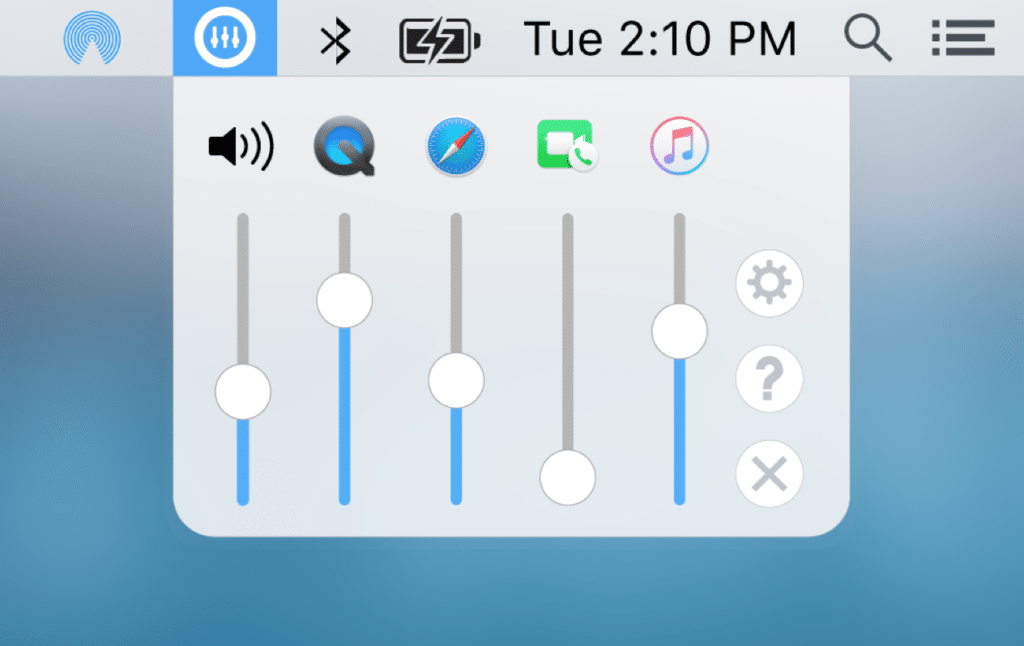 is there a volume mixer for mac