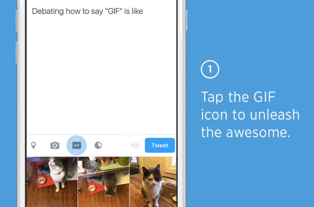 طريقة مشاركة صور GIF عبر تطبيق تويتر مباشرةً