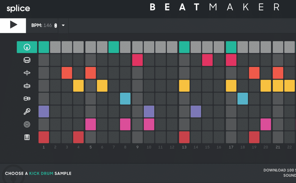 موقع Beat Maker لإنتاج مقاطع موسيقية عبر المتصفح