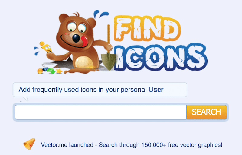 محرك بحث FindIcons للحصول على أيقونات مجانية