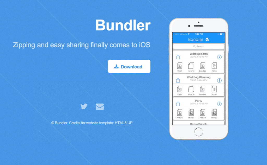 تطبيق Bundler لتجميع مختلف الملفات ومشاركتها دفعة واحدة على آيفون