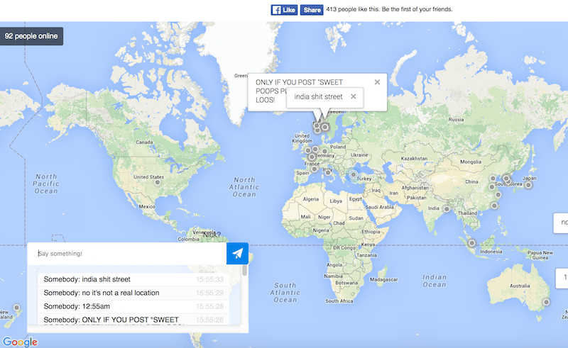 موقع Round للدردشة مع أشخاص من حول العالم على الخريطة