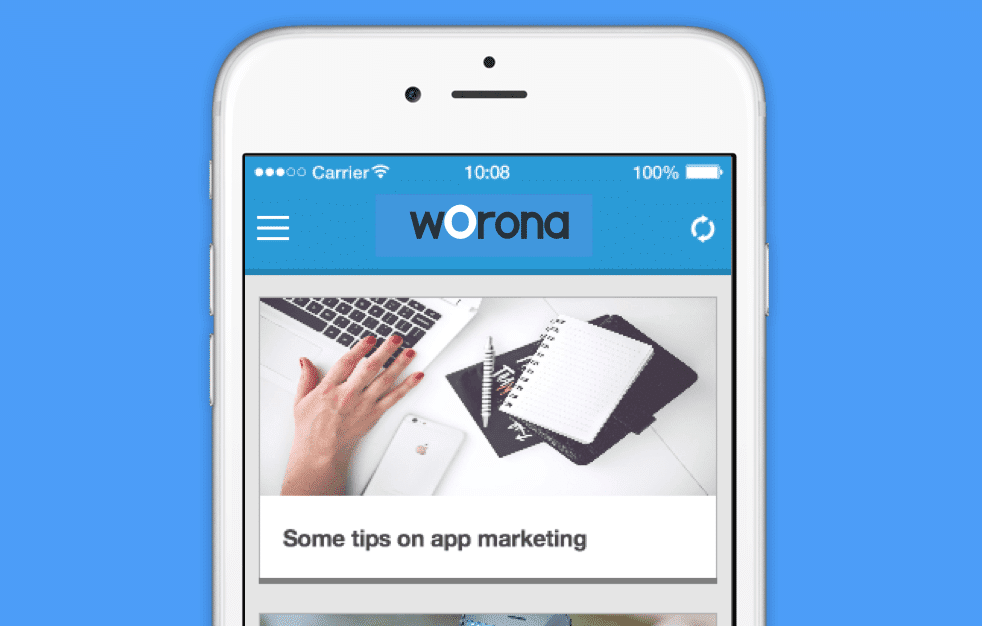 خدمة Worona لإنشاء تطبيق أندرويد و iOS من موقع ووردبريس
