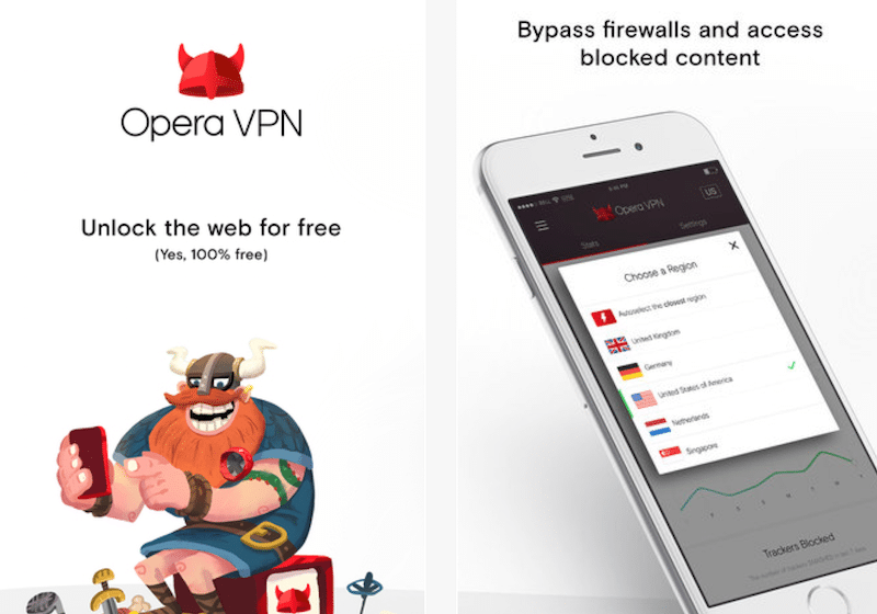متصفح Opera VPN للتخفّي أثناء تصفح الإنترنت على أجهزة آيفون