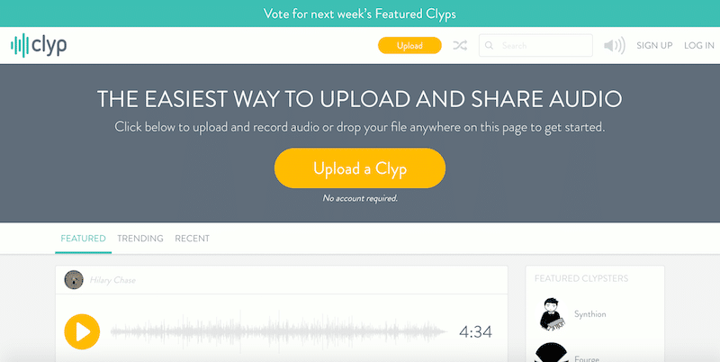 خدمة Clyp لرفع ومشاركة المقاطع الصوتية مع الآخرين بسهولة