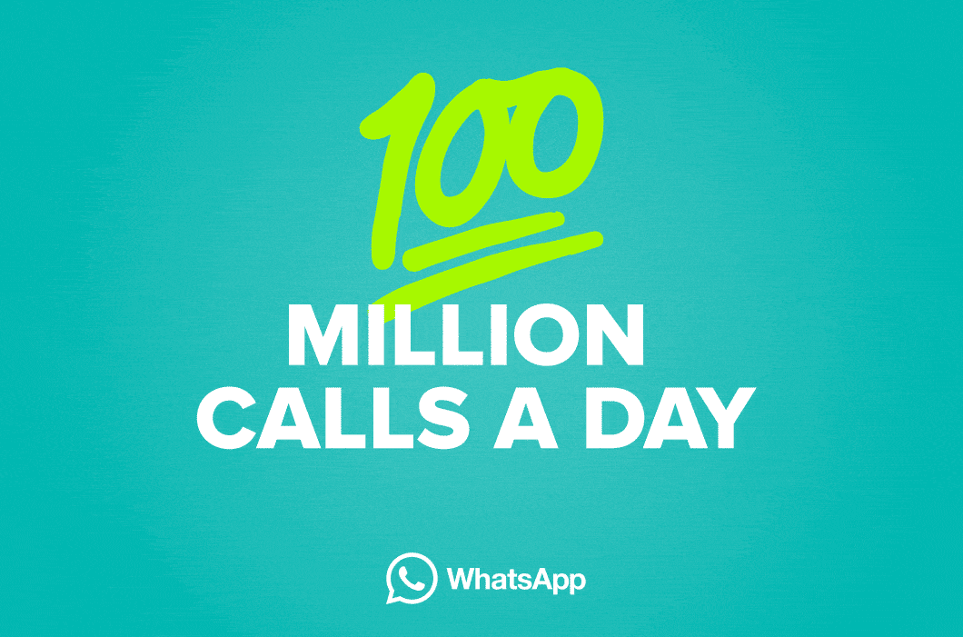واتس اب تعلن عن 100 مليون مكالمة صوتية يوميا