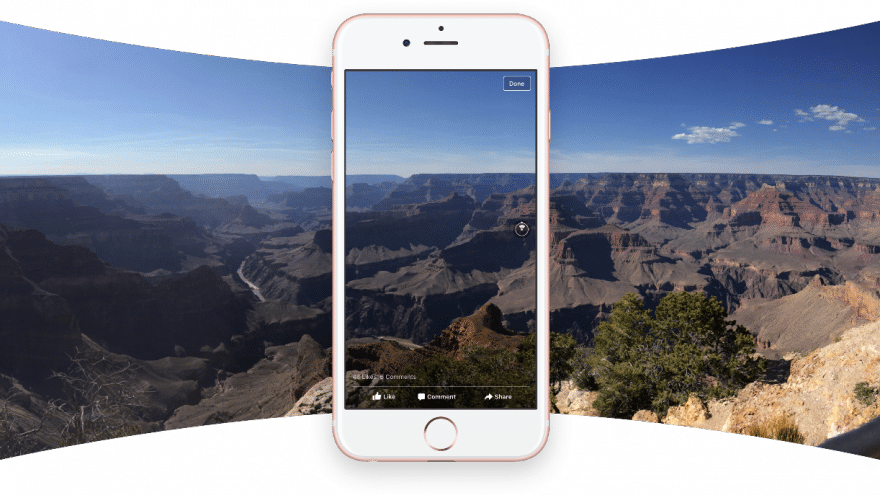 فيس بوك تطلق ميزة 360 Photos لتحويل أي صورة بانورامية إلى تجربة غامرة FBPhoto-1-880x495