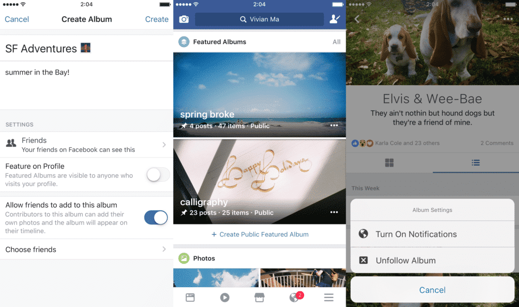 فيس بوك تتيح إضافة أي مشاركة إلى الألبومات Facebook-photo-albums
