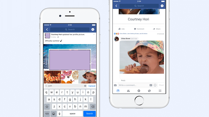 فيسبوك تدعم إضافة صور GIF في التعليقات احتفالا بمرور 30 عاما على ابتكارها