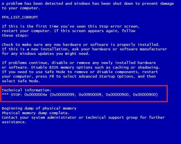 عالم الكمبيوتر أسباب ظهور الشاشة الزرقاء في ويندوز 10.. وطرق إصلاحها Windows-blue-screen-of-death-pfn_list_corrupt