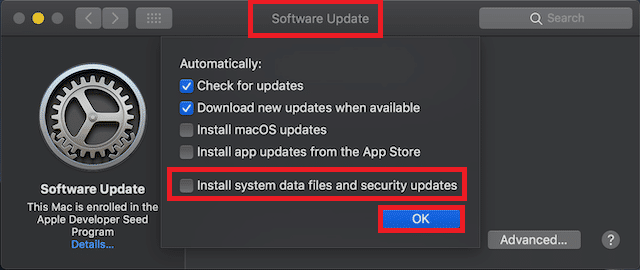 كيفية إيقاف التحديثات التلقائية في نظام التشغيل macOS Mojave