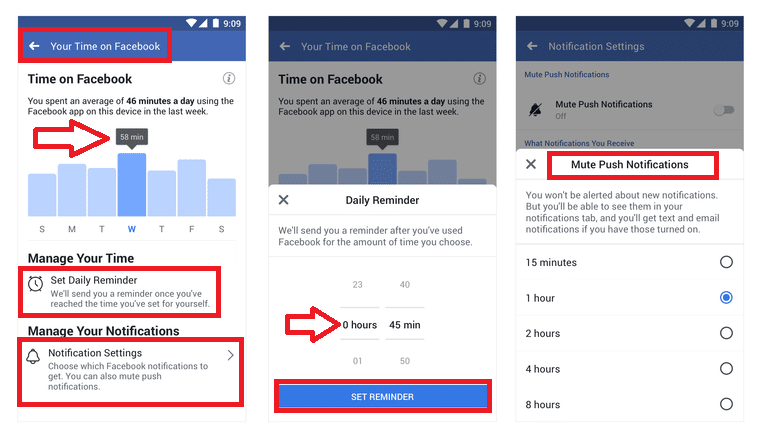 كيفية تفعيل ميزة Time on Facebook لمراقبة وتقليل وقتك الذي تقضيه على فيسبوك