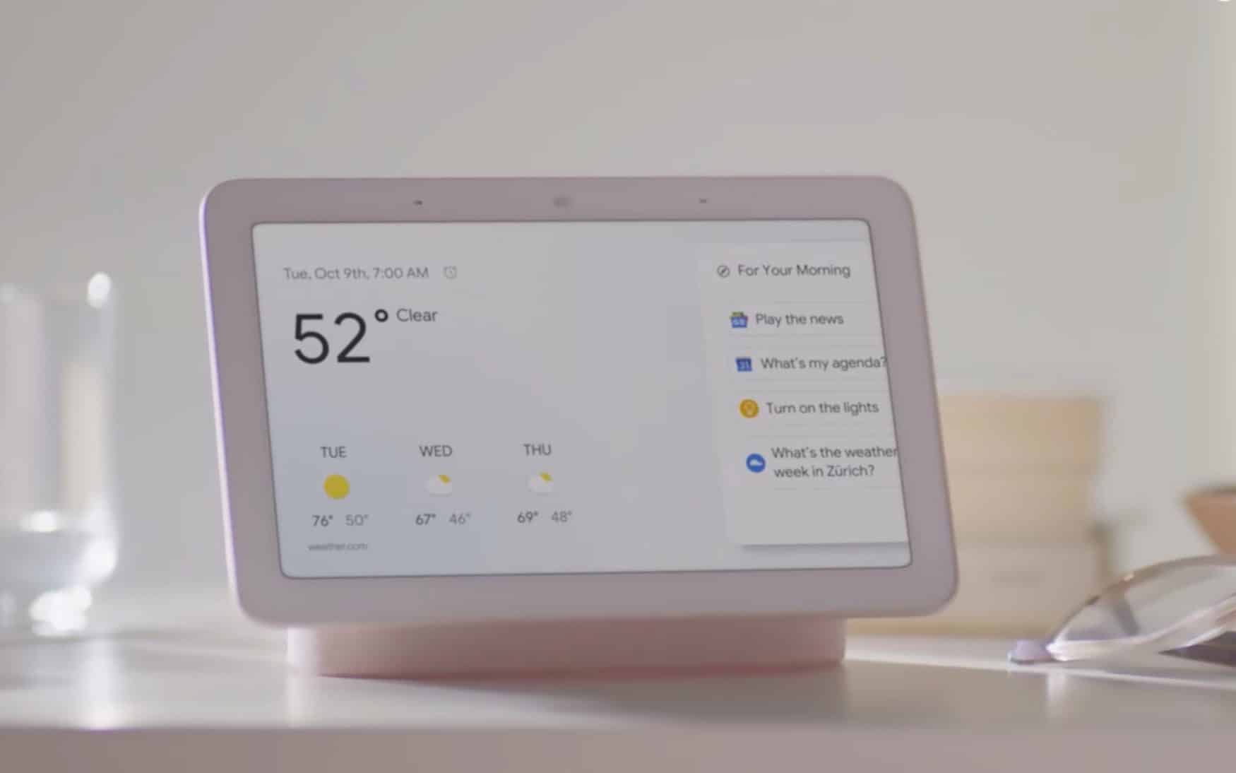 جوجل تعرض شاشتها الذكية Google Home Hub