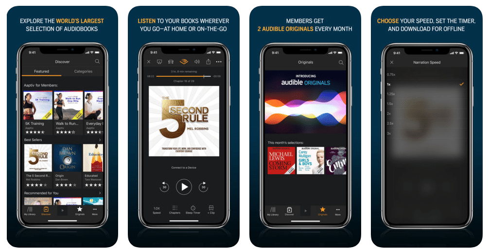 أفضل التطبيقات للاستمتاع إلى الكتب الصوتية Audiobooks