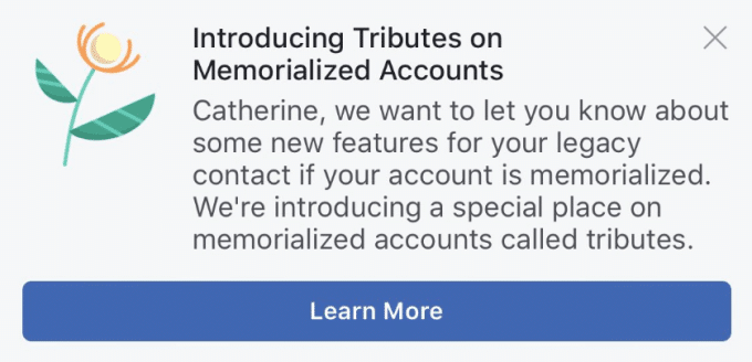 فيسبوك تطلق قسمًا جديدًا "للثناء" على مستخدميها بعد وفاتهم
